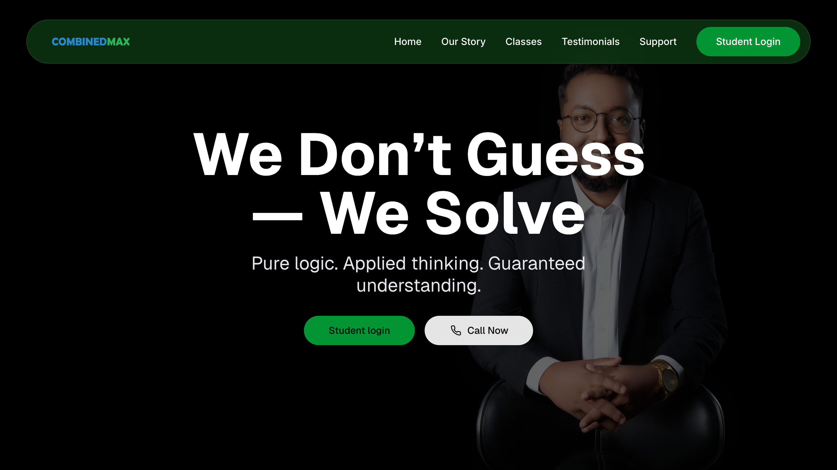 Personal Brand Landing Page for Combined Maths Educator