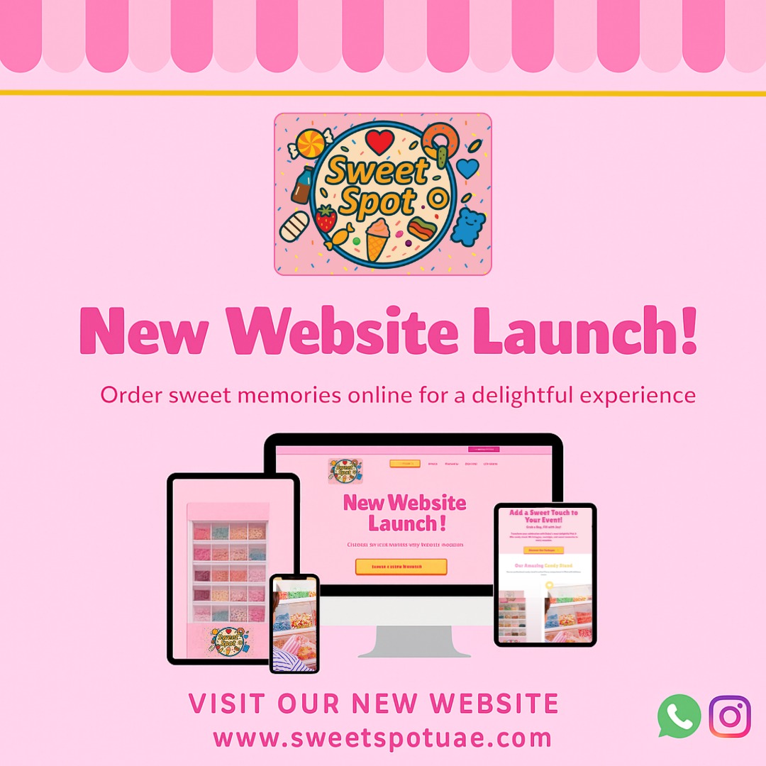 Sweet Spot UAE – Event Candy Stand Website